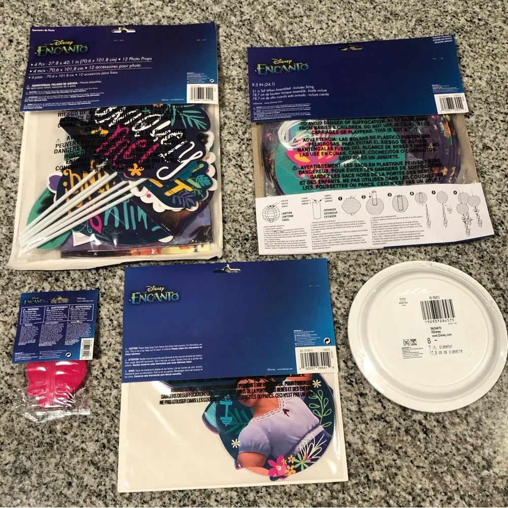 Disney Encanto Birthday Party Supplies Bundle NWT